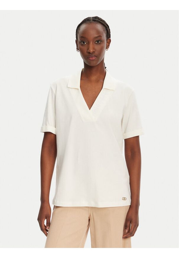 Liu Jo Sport T-Shirt TA5187 J6308 Biały Relaxed Fit. Kolor: biały. Materiał: bawełna. Styl: sportowy
