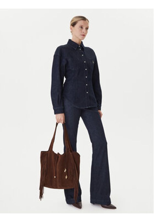 Aldo Torebka Arrow 14141346 Brązowy. Kolor: brązowy. Materiał: skórzane, zamszowe