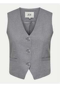 JDY Kamizelka Maya 15324995 Szary Regular Fit. Kolor: szary. Materiał: len, wiskoza