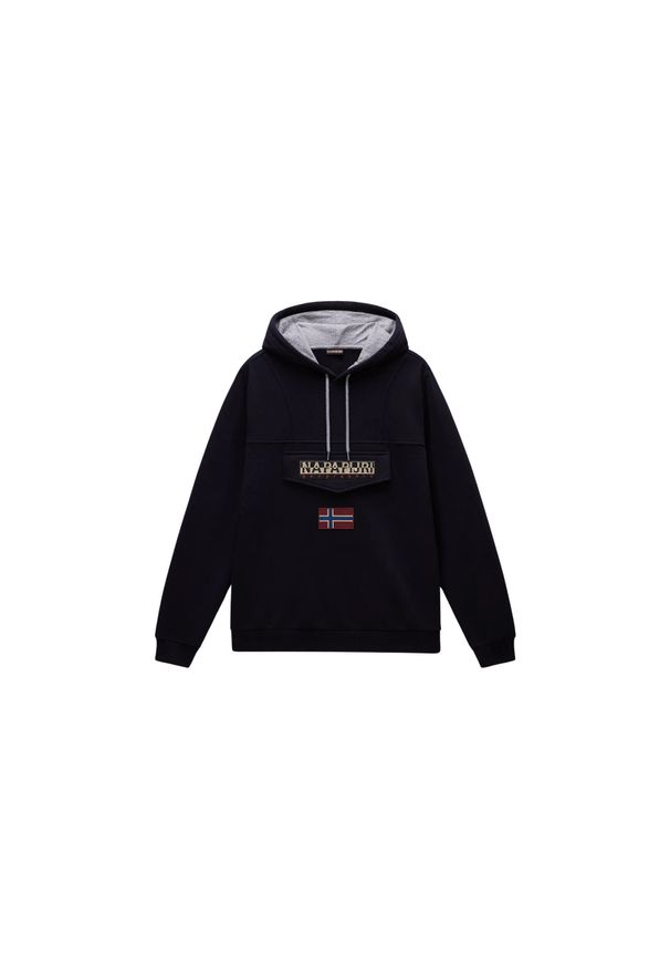 Bluza z kapturem Napapijri Burgee Wint 4. Typ kołnierza: kaptur. Kolor: czarny