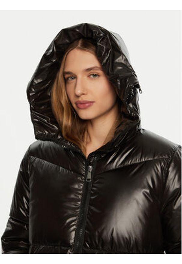 ACCESS FASHION Płaszcz zimowy 44-9109 Czarny Regular Fit. Kolor: czarny. Materiał: syntetyk. Sezon: zima