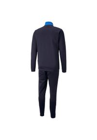 Puma - Dres Męski IndividualRISE. Kolor: niebieski. Materiał: dresówka