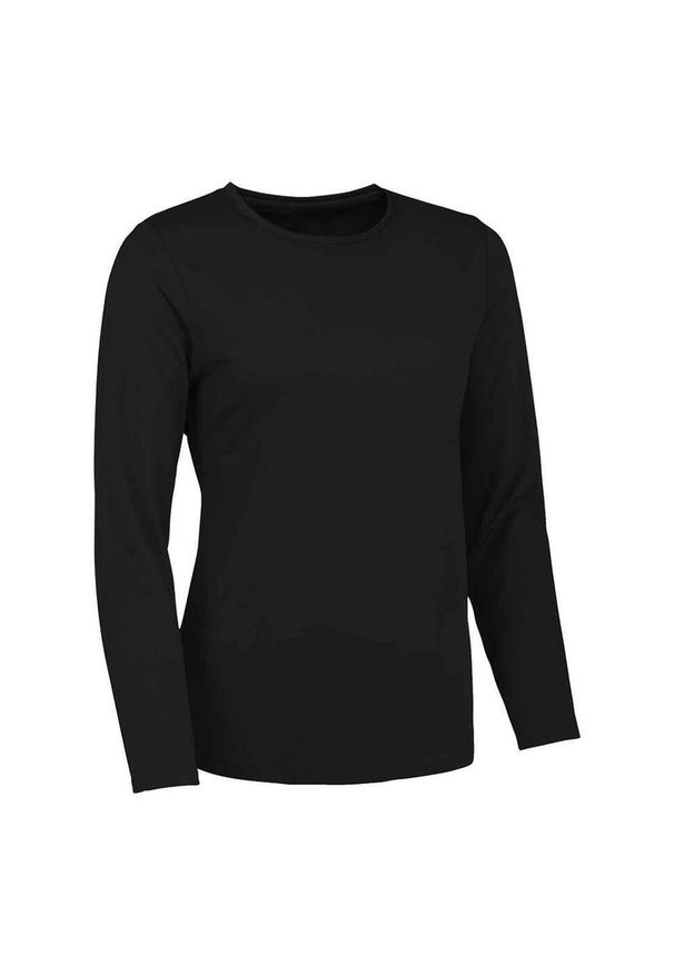 JUST COOL - Koszulka Damska Z Długim Rękawem. Kolor: fioletowy. Długość rękawa: długi rękaw. Długość: długie. Sport: turystyka piesza