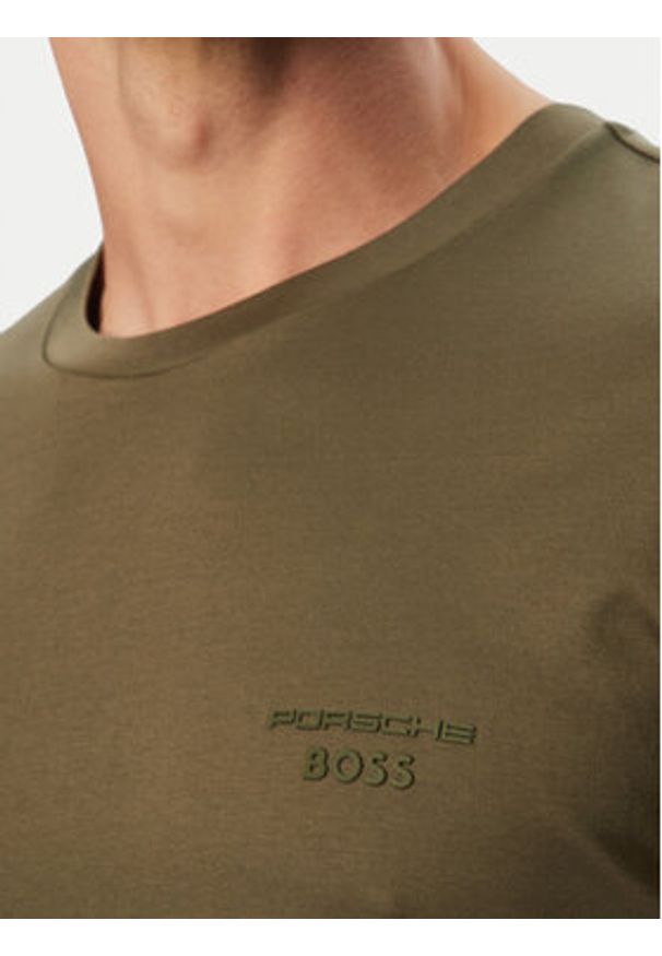BOSS T-Shirt TS_PS Spirit 70 50562696 Zielony Regular Fit. Kolor: zielony. Materiał: bawełna