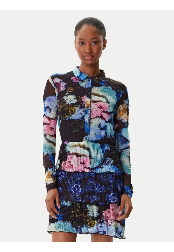 Desigual Sukienka codzienna Coral Lacroix 25WWVK10 Kolorowy Regular Fit. Okazja: na co dzień. Materiał: wiskoza. Wzór: kolorowy. Typ sukienki: proste. Styl: casual