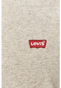 Levi's® - Levi's - T-shirt. Okazja: na spotkanie biznesowe, na co dzień. Kolor: szary. Wzór: aplikacja. Styl: casual, biznesowy