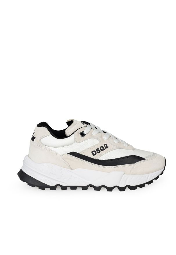 DSQUARED2 - Dsquared2 Sneakersy | SNM022901605495 | Mężczyzna | Czarny, Biały. Kolor: czarny, biały, wielokolorowy. Materiał: skóra