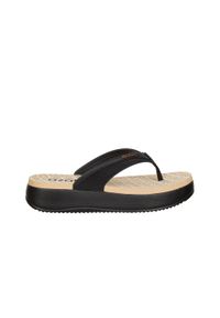 Japonki Azaleia Maria Black Beige, Czarny, Tworzywo - 35-36. Okazja: na co dzień. Kolor: czarny. Materiał: materiał, syntetyk. Styl: casual #1