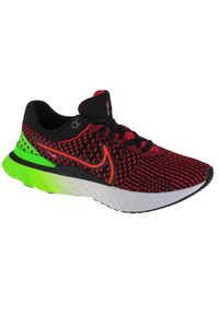 Buty do biegania męskie Nike React Infinity Run Flyknit 3. Kolor: zielony, wielokolorowy, czerwony. Sport: bieganie #1