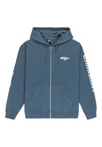 Quiksilver Bluza Old English EQYFT05156 Niebieski Oversize. Kolor: niebieski. Materiał: bawełna #1