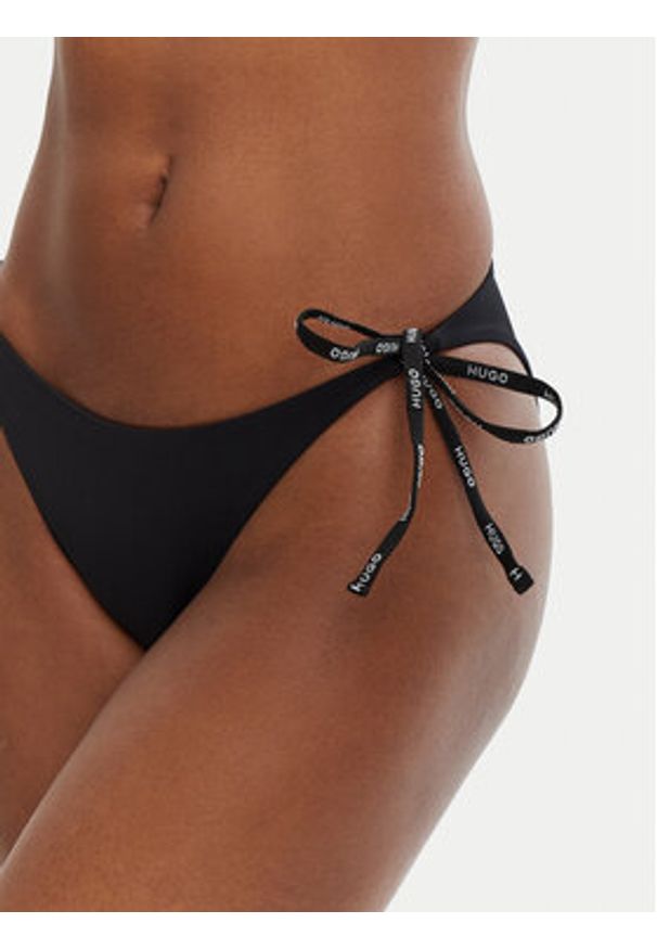 Hugo - HUGO Dół od bikini Pure 50535795 Czarny. Kolor: czarny. Materiał: syntetyk