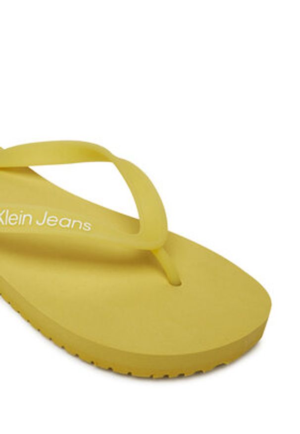 Calvin Klein Jeans Japonki Beach Sandal Transparent Tpu YW0YW01829 Żółty. Kolor: żółty
