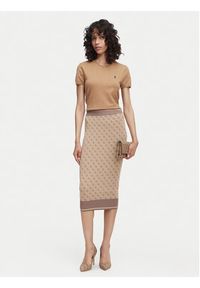 Guess Spódnica ołówkowa W6YD19 Z0961 Beżowy Slim Fit. Kolor: beżowy. Materiał: syntetyk #2