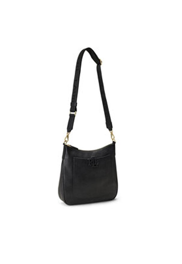 Lauren Ralph Lauren - LAUREN RALPH LAUREN Torebka 431970152001 Czarny. Kolor: czarny. Materiał: skórzane
