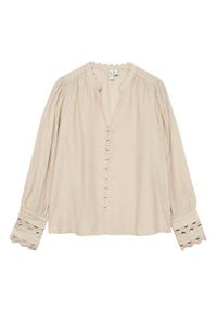 Vero Moda Koszula Irina 10338396 Beżowy Regular Fit. Kolor: beżowy. Materiał: wiskoza #4