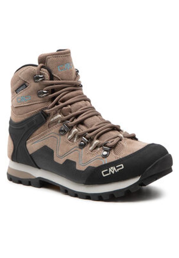 CMP Trekkingi Athunis Mid Wmn Trekking Shoe Wp 31Q4976 Beżowy. Kolor: beżowy. Materiał: zamsz, skóra