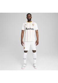 Puma - Męskie szorty RC Lens 24/25 PUMA White Black. Kolor: biały, czarny, wielokolorowy. Sport: piłka nożna