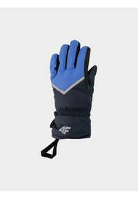 4f - Rękawice narciarskie Thinsulate© chłopięce. Kolor: niebieski. Materiał: materiał, syntetyk. Technologia: Thinsulate. Sport: narciarstwo #1