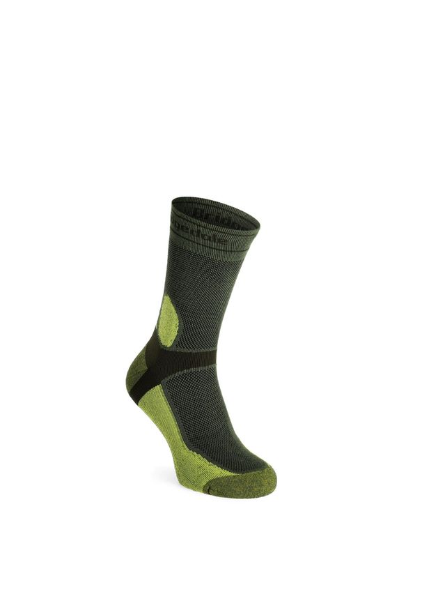 BRIDGEDALE - Skarpety rowerowe męskie Bridgedale MTB Summer Weight T2 Coolmax Sport Boot. Kolor: zielony