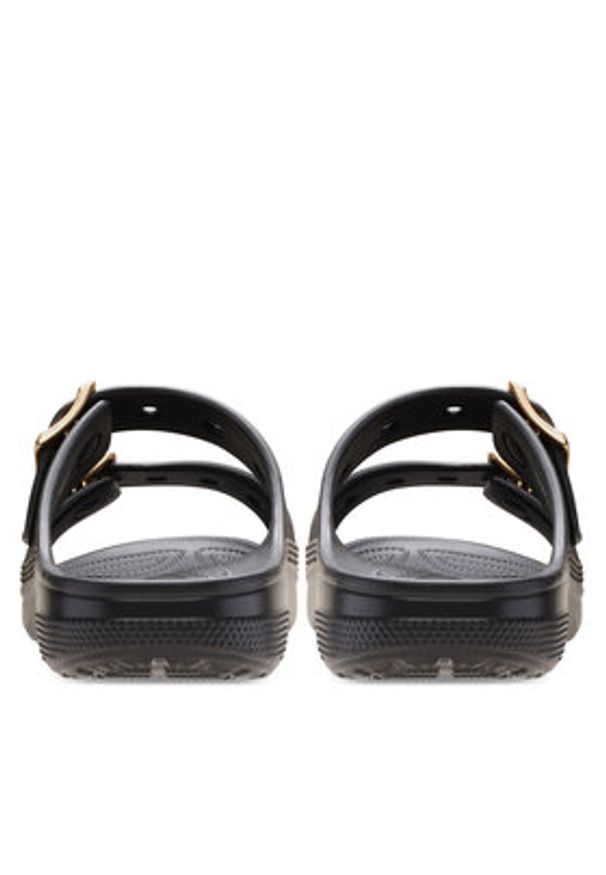 Crocs Klapki Saturday Sandal Metallic Buckle 213316 Czarny. Kolor: czarny