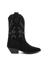 DeeZee Kowbojki CEO-R25AW09079 Czarny. Kolor: czarny. Materiał: materiał