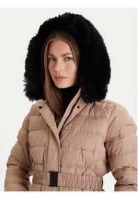Geox Kurtka puchowa Catria W5626G T3152 F5228 Beżowy Slim Fit. Kolor: beżowy. Materiał: syntetyk #3