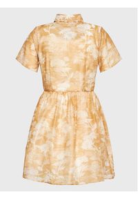 Glamorous Sukienka koszulowa CK6966 Beżowy Regular Fit. Kolor: beżowy. Materiał: syntetyk. Typ sukienki: koszulowe #4