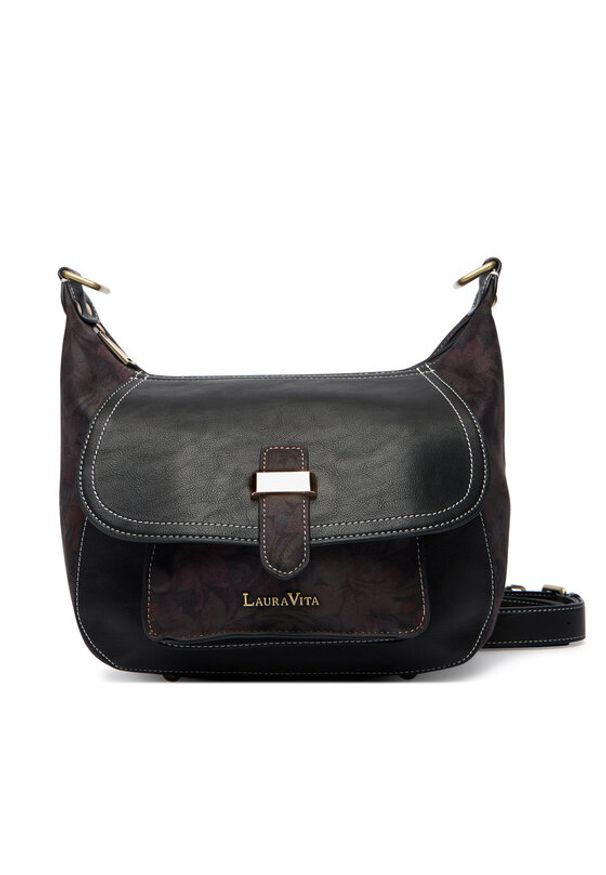 Laura Vita Torebka Sac Barna 04 Czarny. Kolor: czarny. Materiał: skórzane