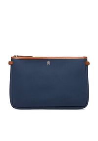 TOMMY HILFIGER - Tommy Hilfiger Torebka Th Monoplay Tote Stripe Le AW0AW18390 Niebieski. Kolor: niebieski. Materiał: skórzane #3