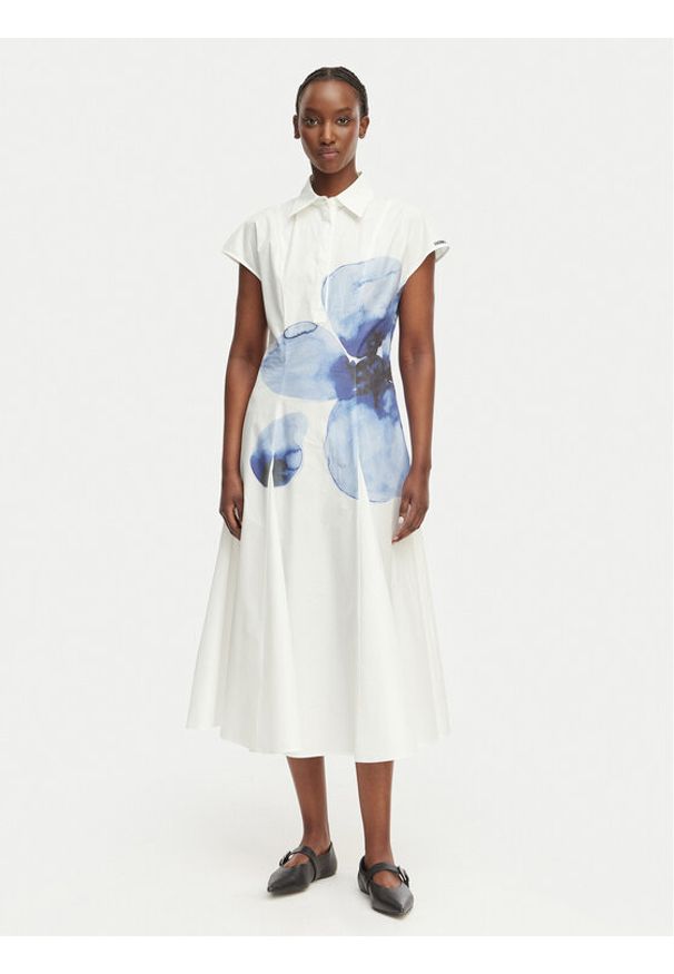 MAX&Co. Sukienka codzienna Abito 2616221064200 Beżowy Regular Fit. Okazja: na co dzień. Kolor: beżowy. Materiał: bawełna. Typ sukienki: proste. Styl: casual