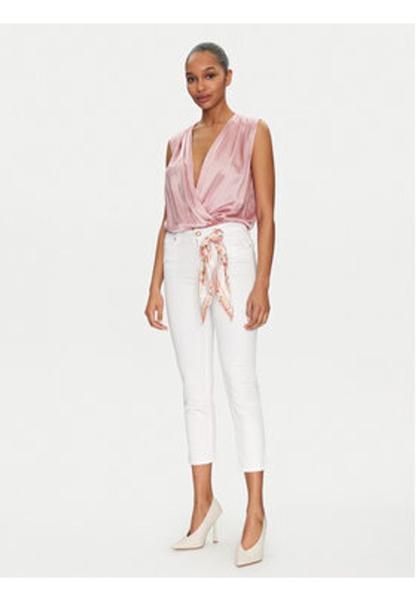 Guess Jeansy W5GA91 W93CM Biały Skinny Fit. Kolor: biały