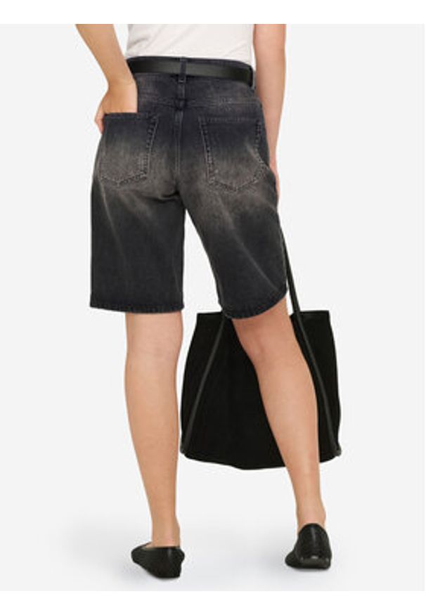 only - ONLY Szorty jeansowe Mate Reg 15340976 Czarny Regular Fit. Kolor: czarny. Materiał: bawełna