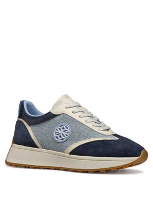 Geox Sneakersy D Amabel D55MDA 02211 C0700 Granatowy. Kolor: niebieski. Materiał: skóra