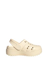 Adidas - Klapki Adilette Platform. Kolor: biały. Obcas: na platformie