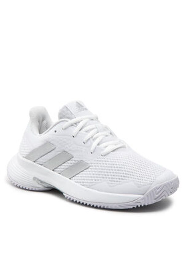 Adidas - adidas Buty do tenisa CourtJam Control W GY1334 Biały. Kolor: biały. Materiał: materiał. Sport: tenis