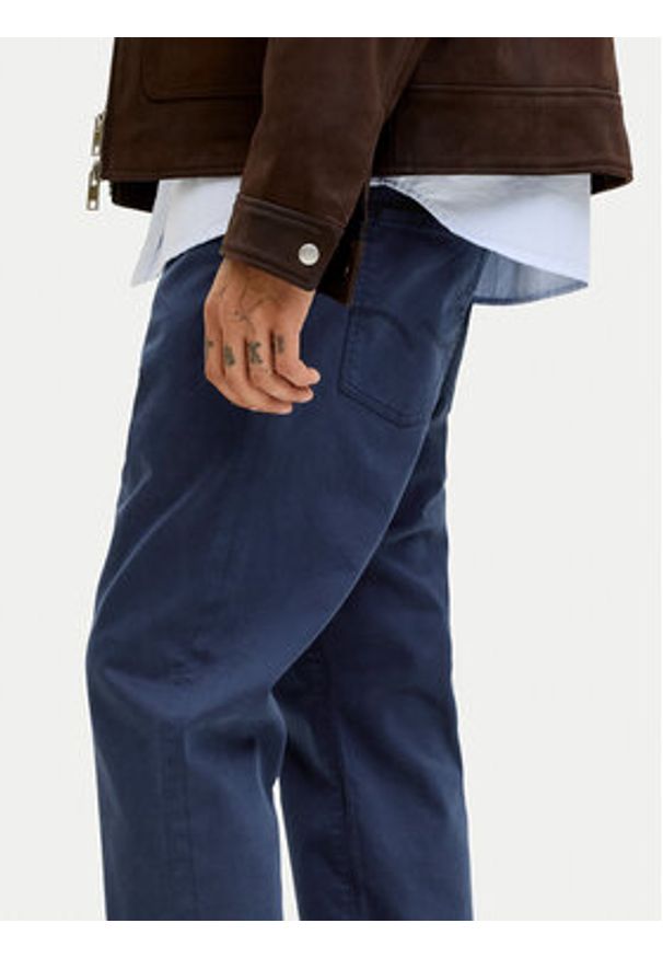 Jack & Jones Spodnie materiałowe Clark Finn 12293328 Granatowy Regular Fit. Kolor: niebieski. Materiał: bawełna