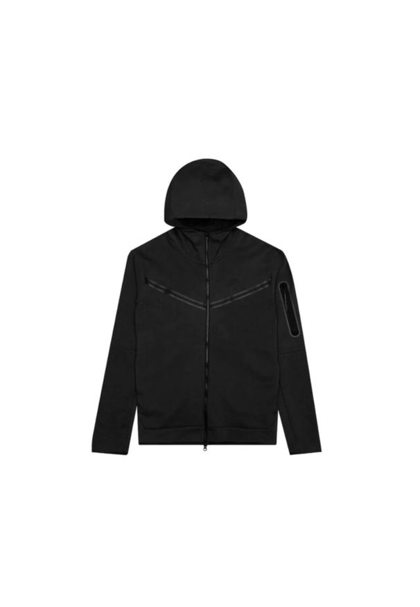 Bluza sportowa męska Nike Tech Fleece Hoodie FZ WR. Typ kołnierza: kaptur. Kolor: czarny. Materiał: bawełna, poliester