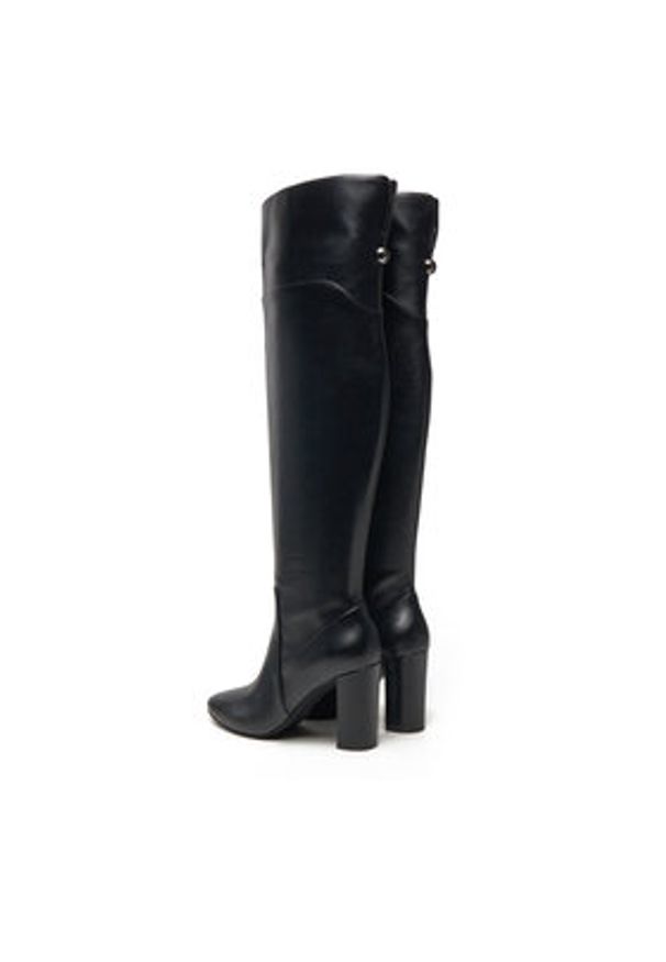 TwinSet - TWINSET Kozaki 242TGT056 Czarny. Kolor: czarny. Materiał: skóra