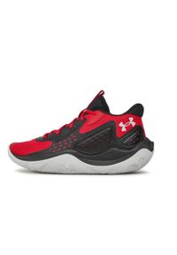 Buty do chodzenia męskie Under Armour Jet 23. Zapięcie: sznurówki. Kolor: czerwony, czarny, wielokolorowy. Materiał: syntetyk, tkanina, materiał. Szerokość cholewki: normalna. Sport: turystyka piesza