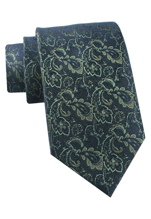 Krawat Męski - Chattier - Odcienie Zieleni, Wzór Kwiatowy. Kolor: zielony. Materiał: tkanina. Wzór: kwiaty. Styl: klasyczny, wizytowy, elegancki