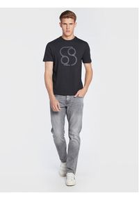 s.Oliver T-Shirt 2117806 Granatowy Regular Fit. Kolor: niebieski. Materiał: bawełna #3