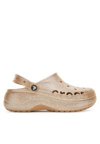 Crocs Klapki BAYA PLATFORM CLOG 208459-212 Złoty. Kolor: złoty. Obcas: na platformie