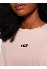 Vans T-Shirt Flying Crop V Cre VN0A54QU Różowy Cropped Fit. Kolor: różowy. Materiał: bawełna #3