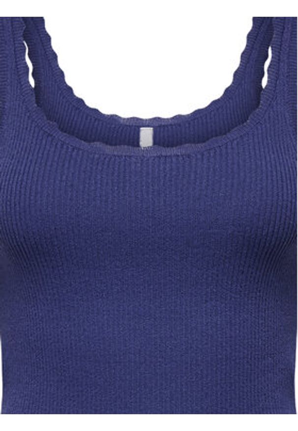 only - ONLY Top Gemma 15314659 Niebieski Regular Fit. Kolor: niebieski. Materiał: wiskoza