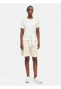 TOMMY HILFIGER - Tommy Hilfiger Bermudy WW0WW49595 Beżowy jasny Relaxed Fit. Kolor: beżowy. Materiał: bawełna #3