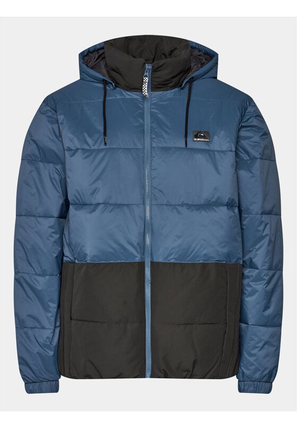 Quiksilver Kurtka puchowa Wolfs EQYJK03990 Niebieski Regular Fit. Kolor: niebieski. Materiał: syntetyk