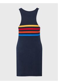 Superdry Sukienka codzienna W8011103A Granatowy Regular Fit. Okazja: na co dzień. Kolor: niebieski. Materiał: bawełna. Typ sukienki: proste. Styl: casual #2