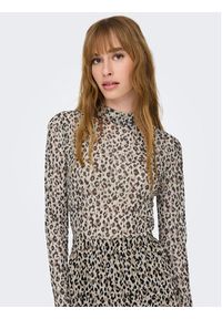JDY Bluzka 15272694 Beżowy Stretch Fit. Kolor: beżowy. Materiał: syntetyk #3