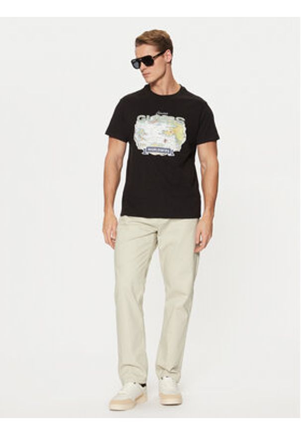 Guess T-Shirt M5RI10 I3Z14 Czarny Regular Fit. Kolor: czarny. Materiał: bawełna