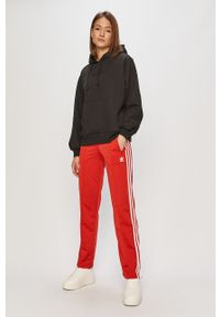 adidas Originals - Bluza. Typ kołnierza: kaptur. Kolor: czarny. Materiał: bawełna, poliester, dzianina. Wzór: gładki #4